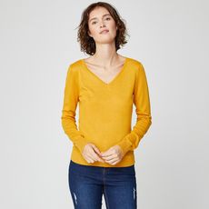 Pull jaune moutarde discount femme