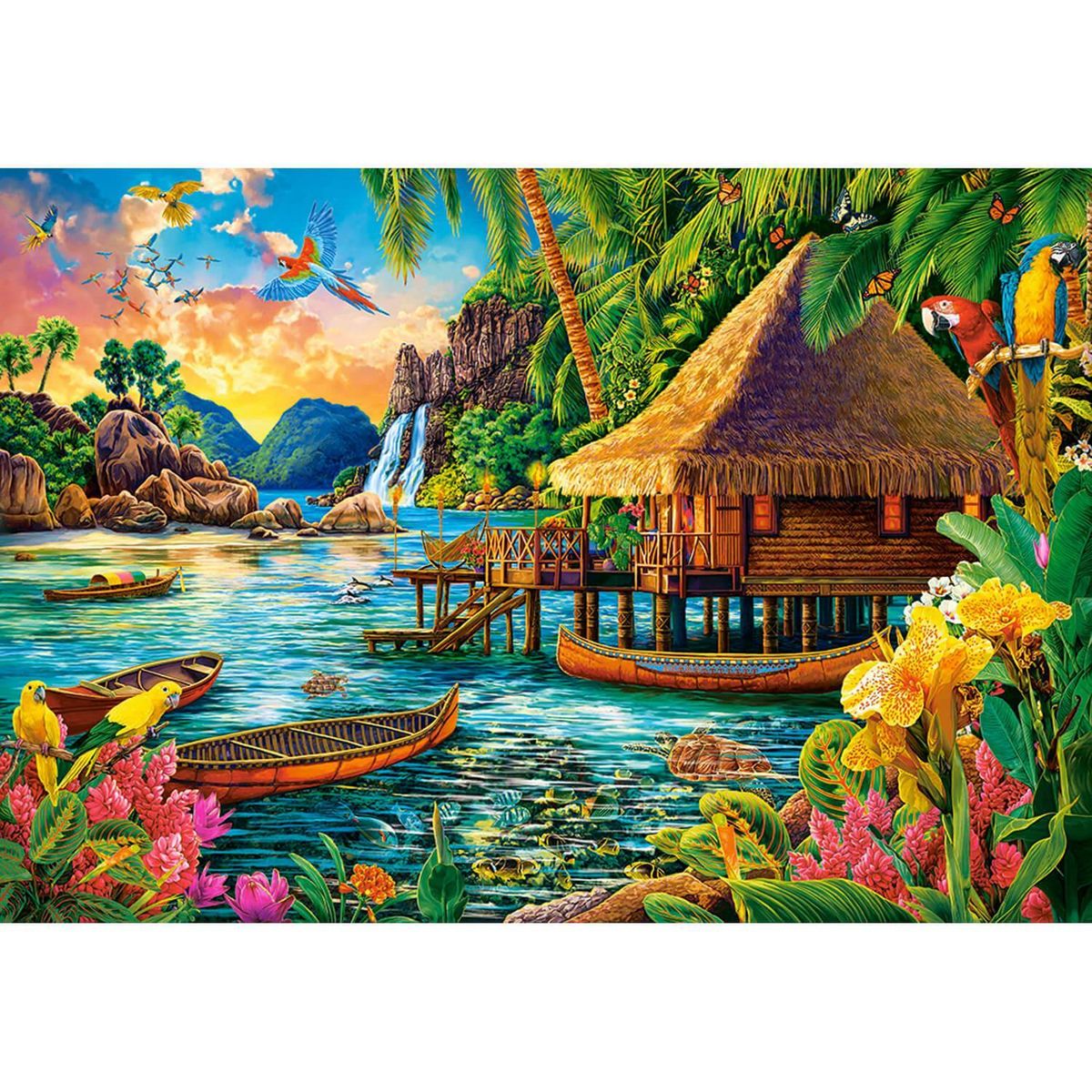 Castorland Puzzle 1000 pièces : Ile Tropicale