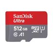 sandisk carte micro sd 512go ultra micro sd + sd adapter