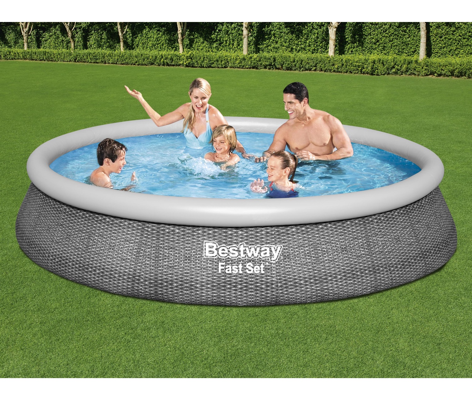 Kit Piscine Hors Sol Gonflable - Ronde - Diamètre 305 x 76 cm