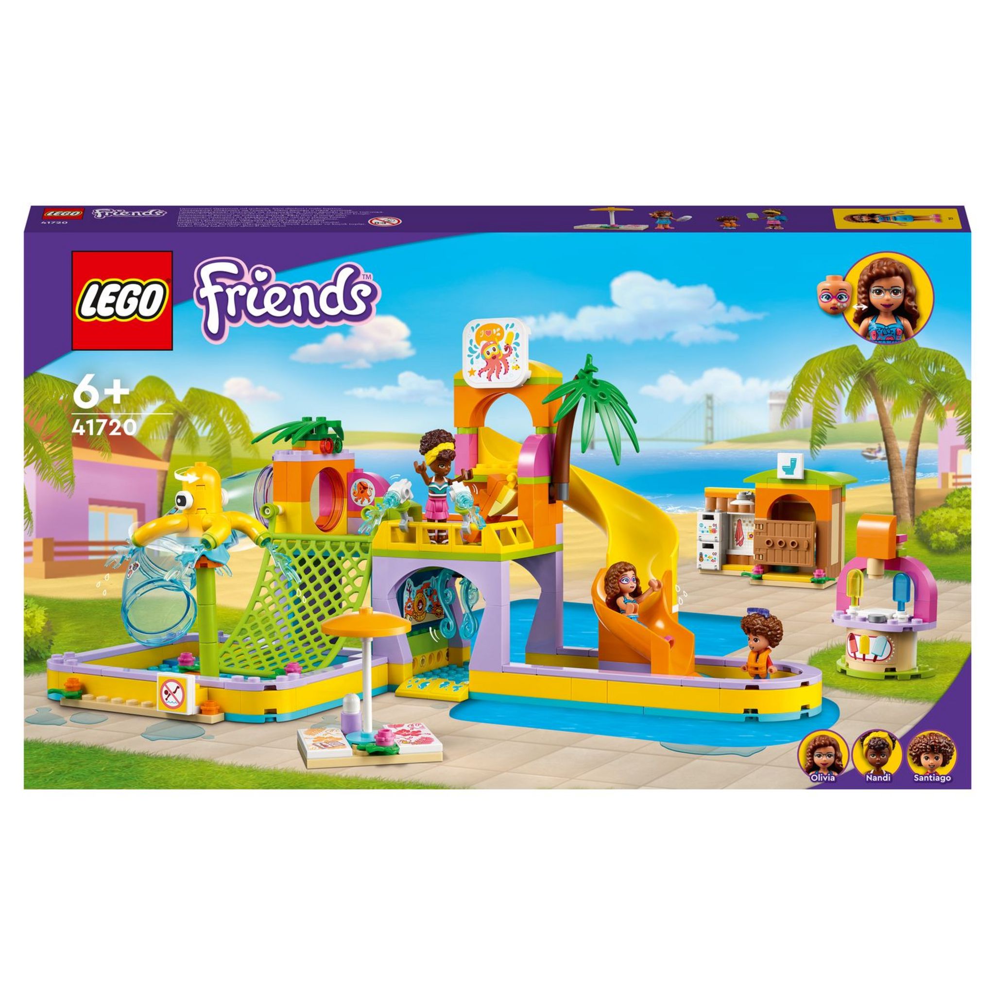 LEGO Friends 41720 Le Parc Aquatique, Jouet Heartlake City avec