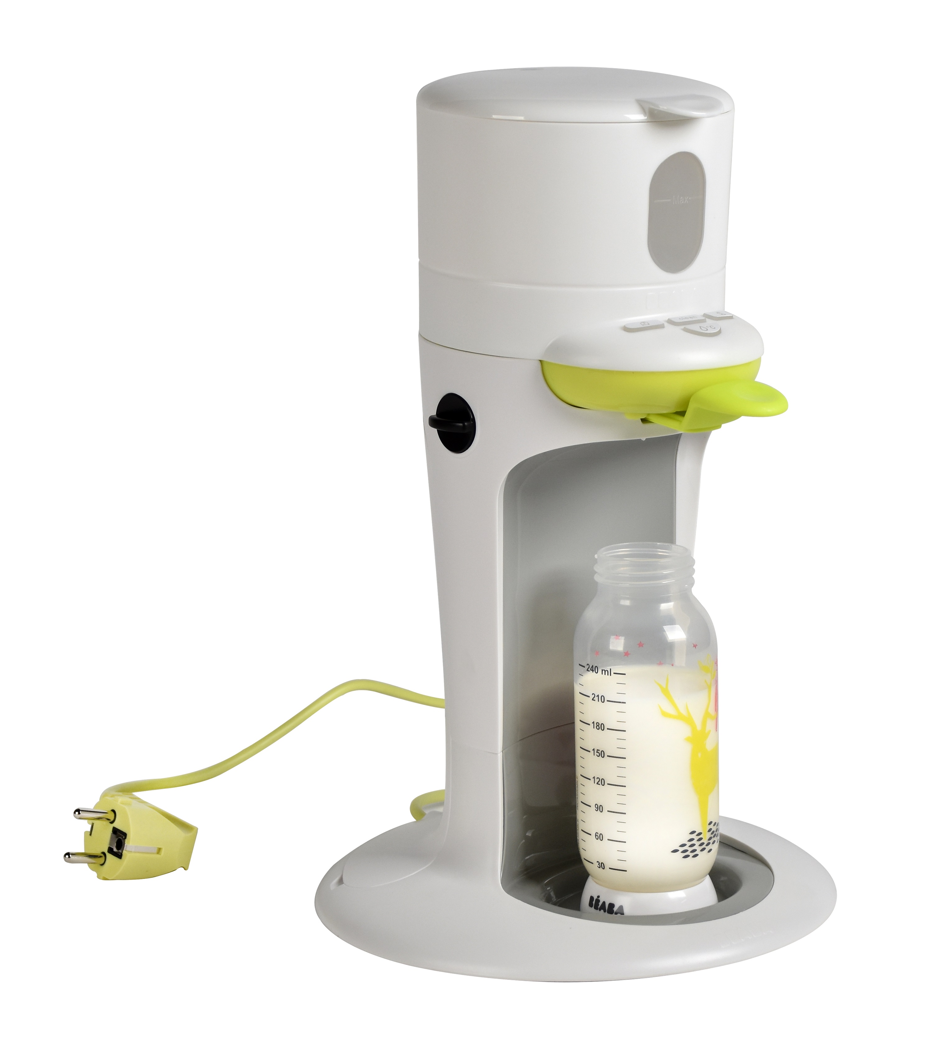 Bib Expresso Clignote Mais Ne Chauffe Pas BEABA Bib'expresso Basic - préparateur biberon instantané 3 en 2 - Blanc  vert pas cher - Auchan.fr