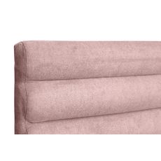 Tête de lit aspect bombé en tissu  140 x 190 cm LOPPI (Vieux rose)