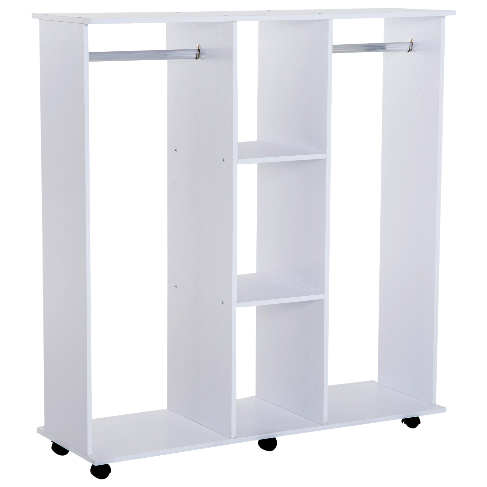 Mainstays Unité de rangement de placardà 6 compartiments,Organisateur de  placard suspendu à 6 étagères, blanc Taille du produit:30,5 cm x 29,2 cm x  106,7 cm 