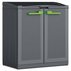 Keter Armoire de recyclage Moby Compact Recycling System Gris graphite