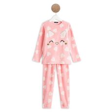 IN EXTENSO Pyjama peluche chat fille (rose corail)