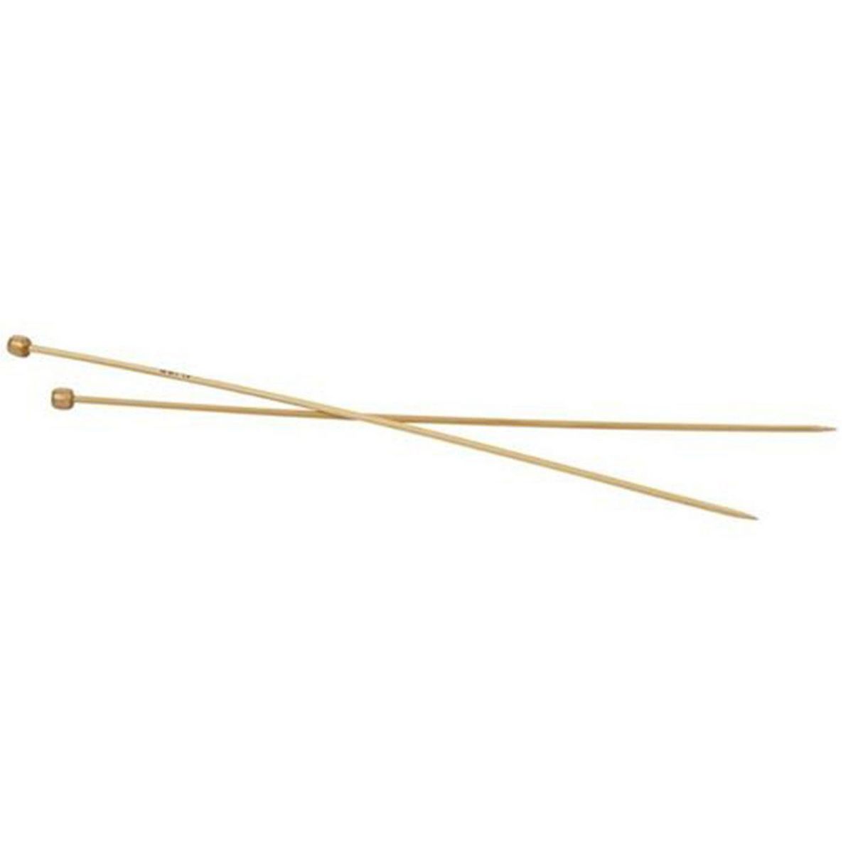  2 Aiguilles À Tricoter En Bambou 35 cm - Ø 3,5 mm