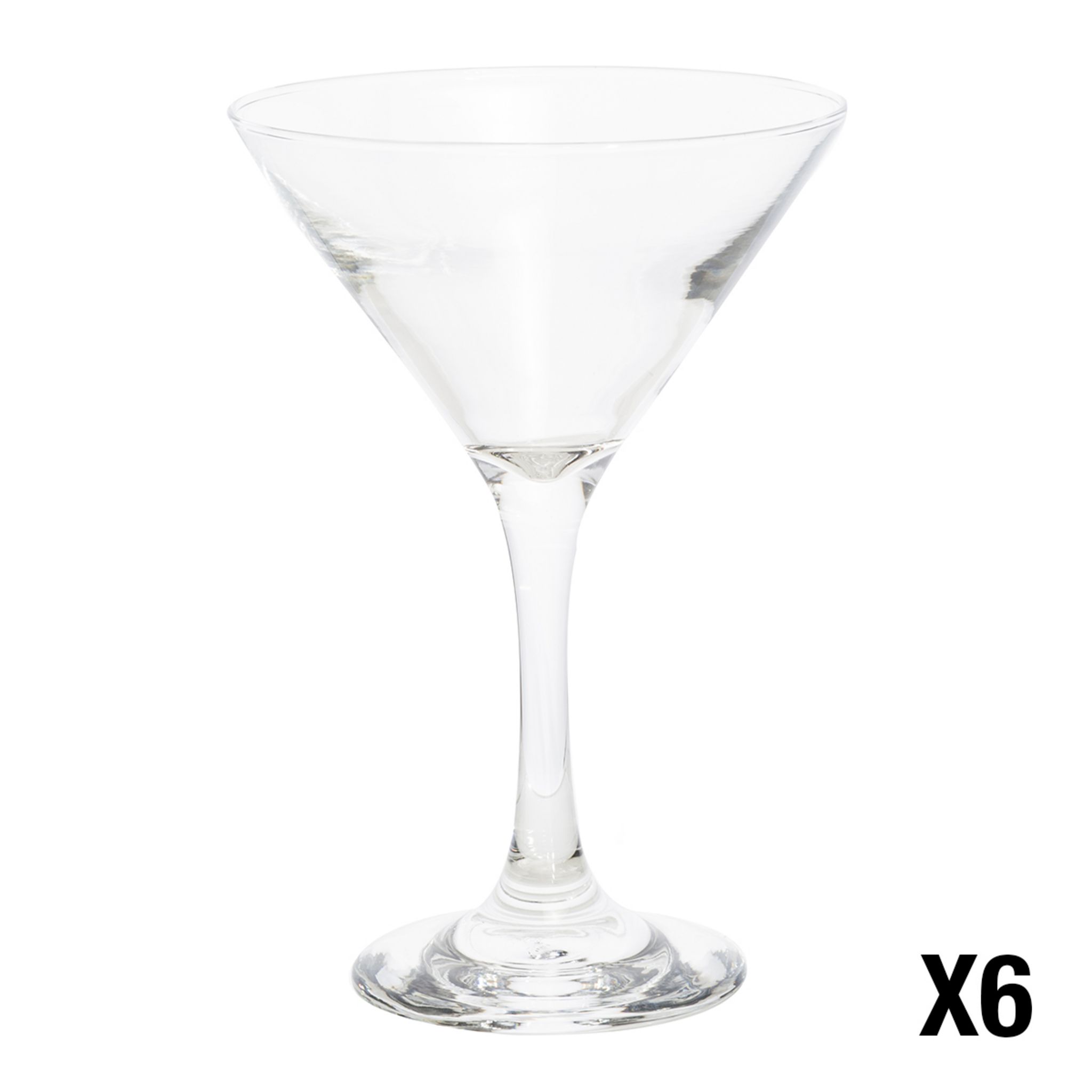 BORGONOVO Lot de 6 verres à Martini 25 cl pas cher 