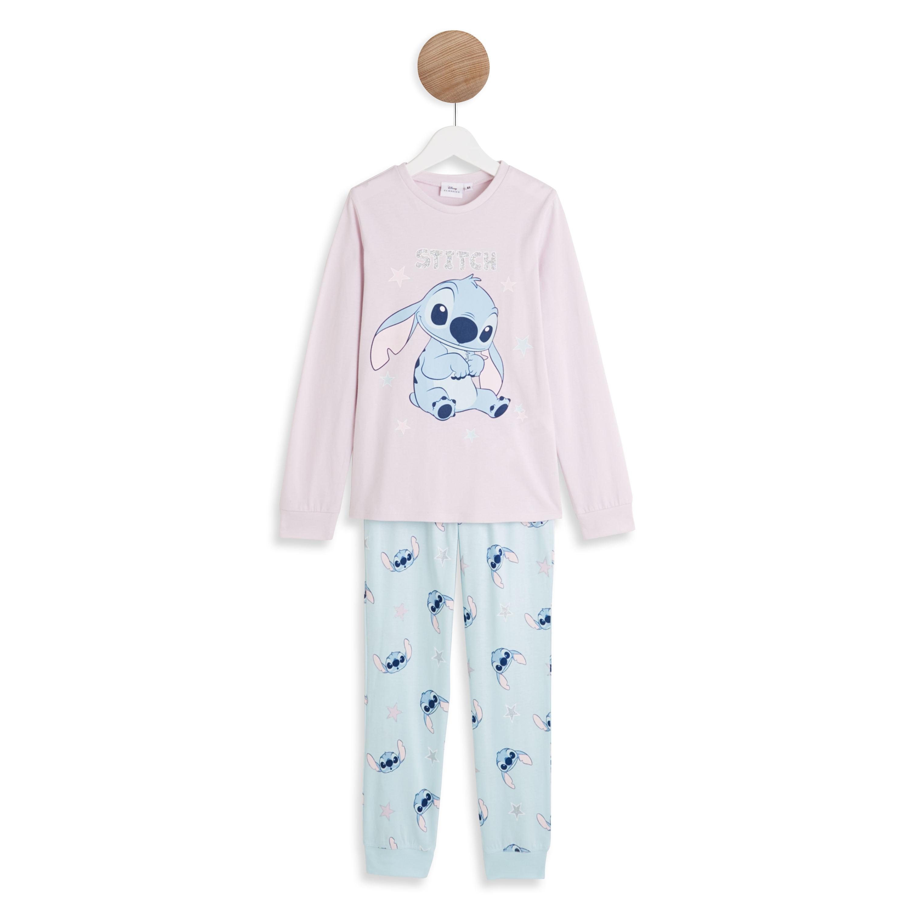 INEXTENSO Pyjama parme fille en coton STITCH pas cher 