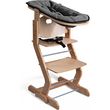 TISSI Chaise haute en bois naturel avec attache bébé