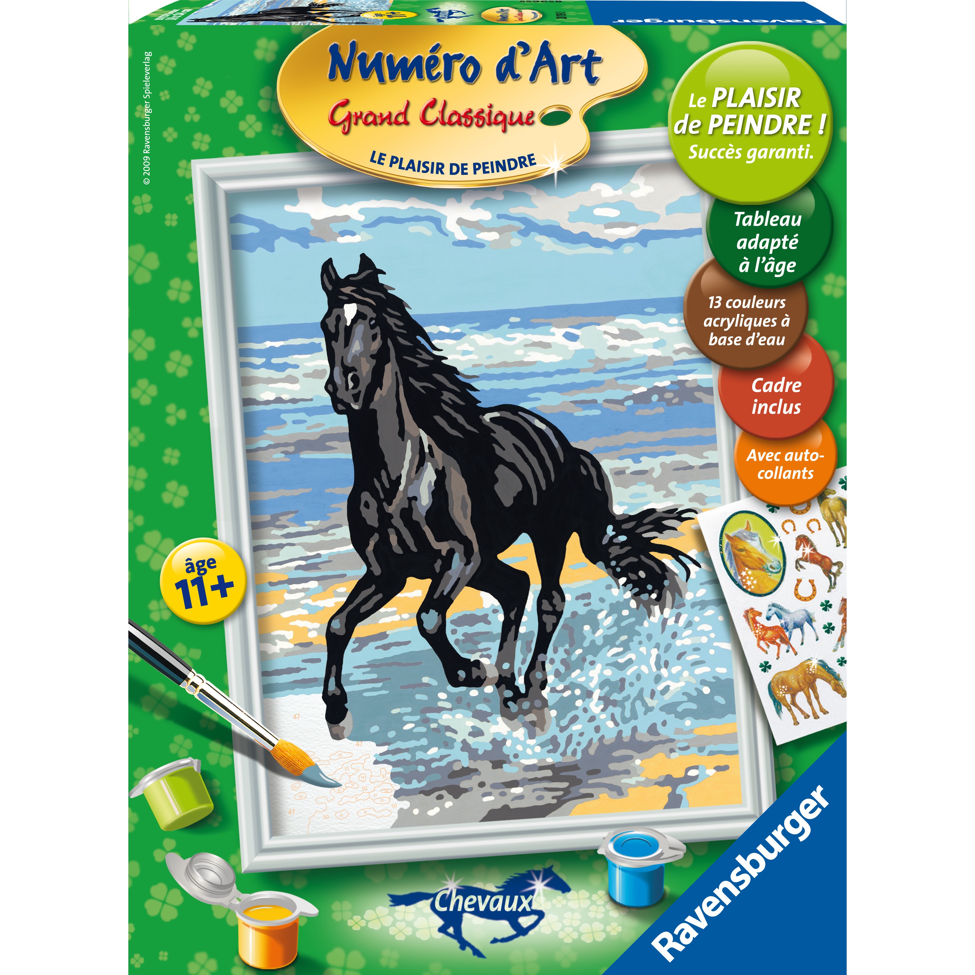 Numéro d'art - moyen format - Cheval dans la neige - Ravensburger