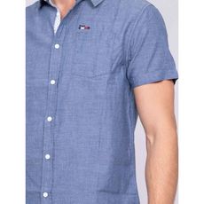 chemise manches courtes pur coton dakarol (Bleu marine)