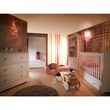 Chambre complète lit bébé 60x120 commode à langer et armoire 2 portes Marylou - Blanc
