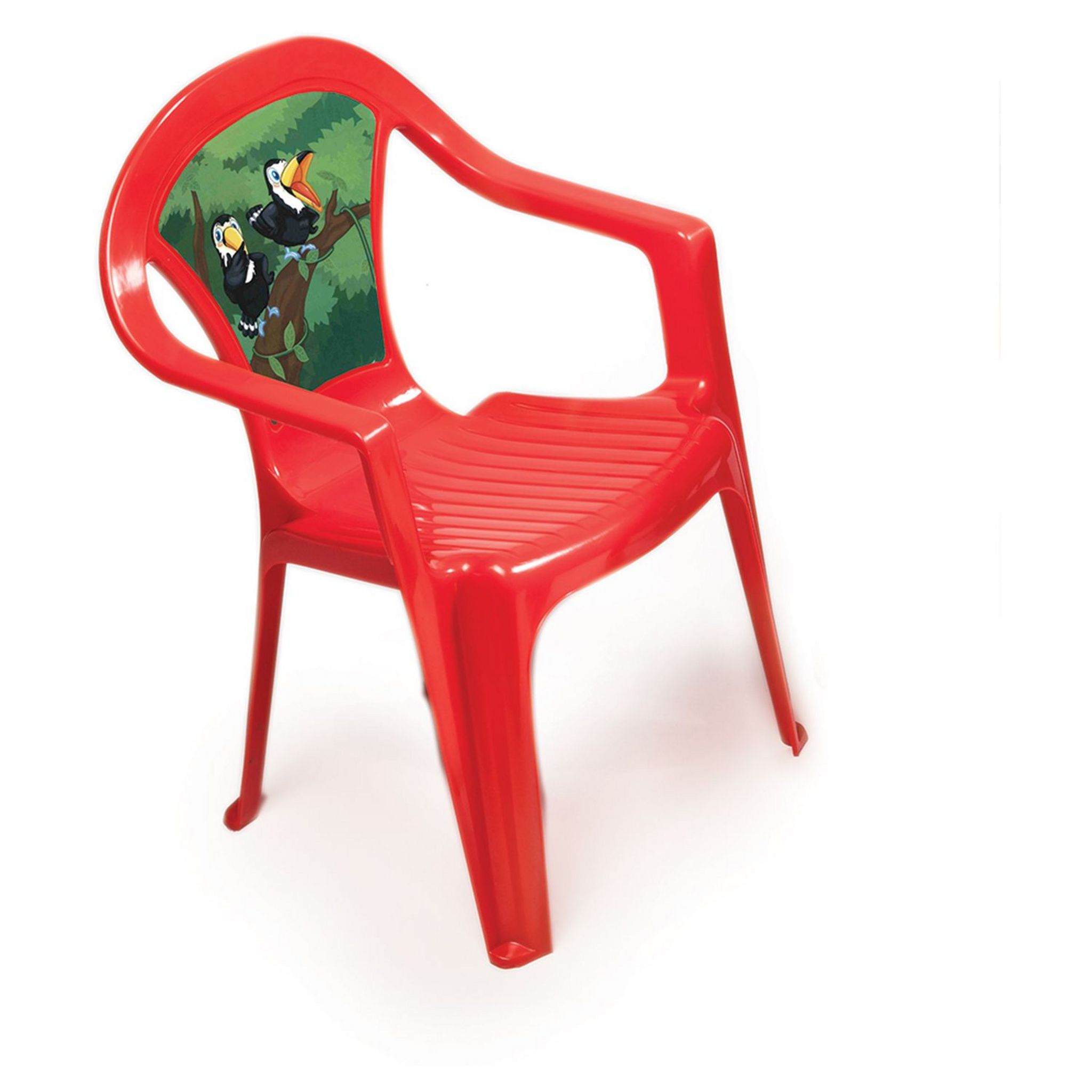 Chaise en plastique - pour jardin/extérieur - pour enfant - vert