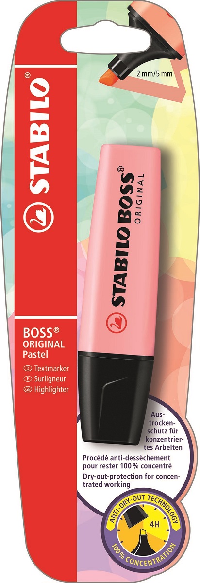 STABILO BOSS ORIGINAL Pastel surligneur pointe biseautée - Soupçon de rose