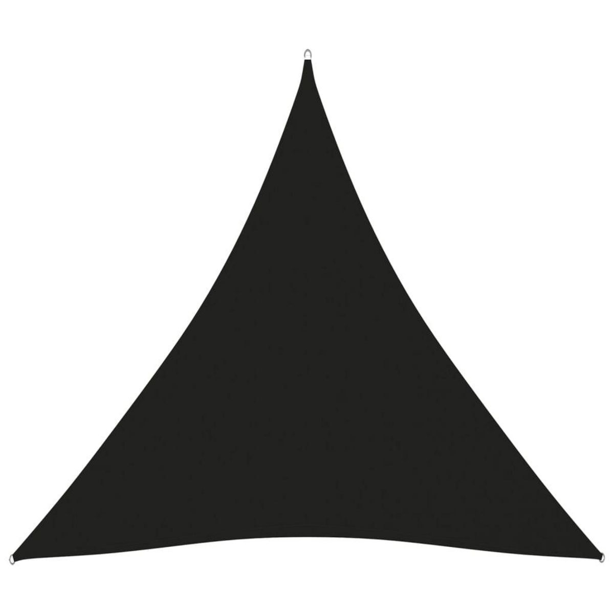 VIDAXL Voile de parasol Tissu Oxford triangulaire 4x4x4 m Noir