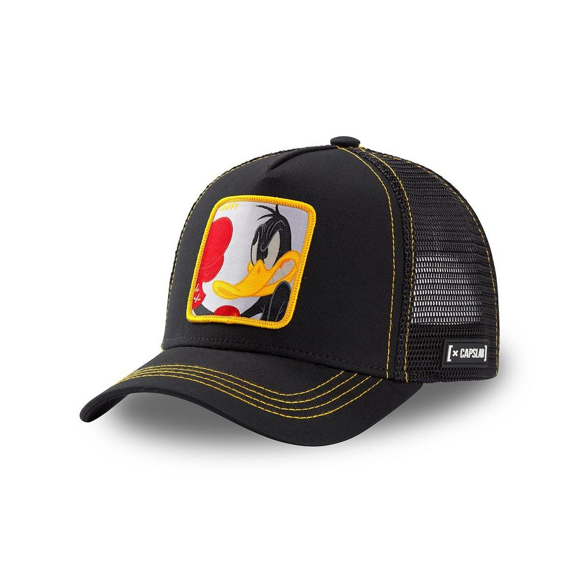 CAPSLAB Casquette Capslab Looney Tunes Daffy Noir et Jaune
