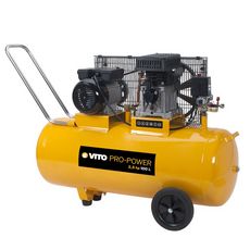 VITO Pro-Power Compresseur à courroie 100L 8 bar 1.9 kW 230V AC 2.5 CV VITO
