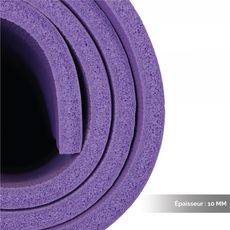 Tapis de yoga, de gym, d'exercices 182 x 117  X 1 cm (Violet)