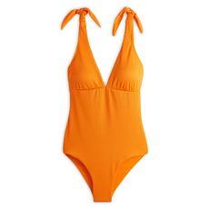 IN EXTENSO Maillot de bain 1 pièce avec nœud orange femme (orange)