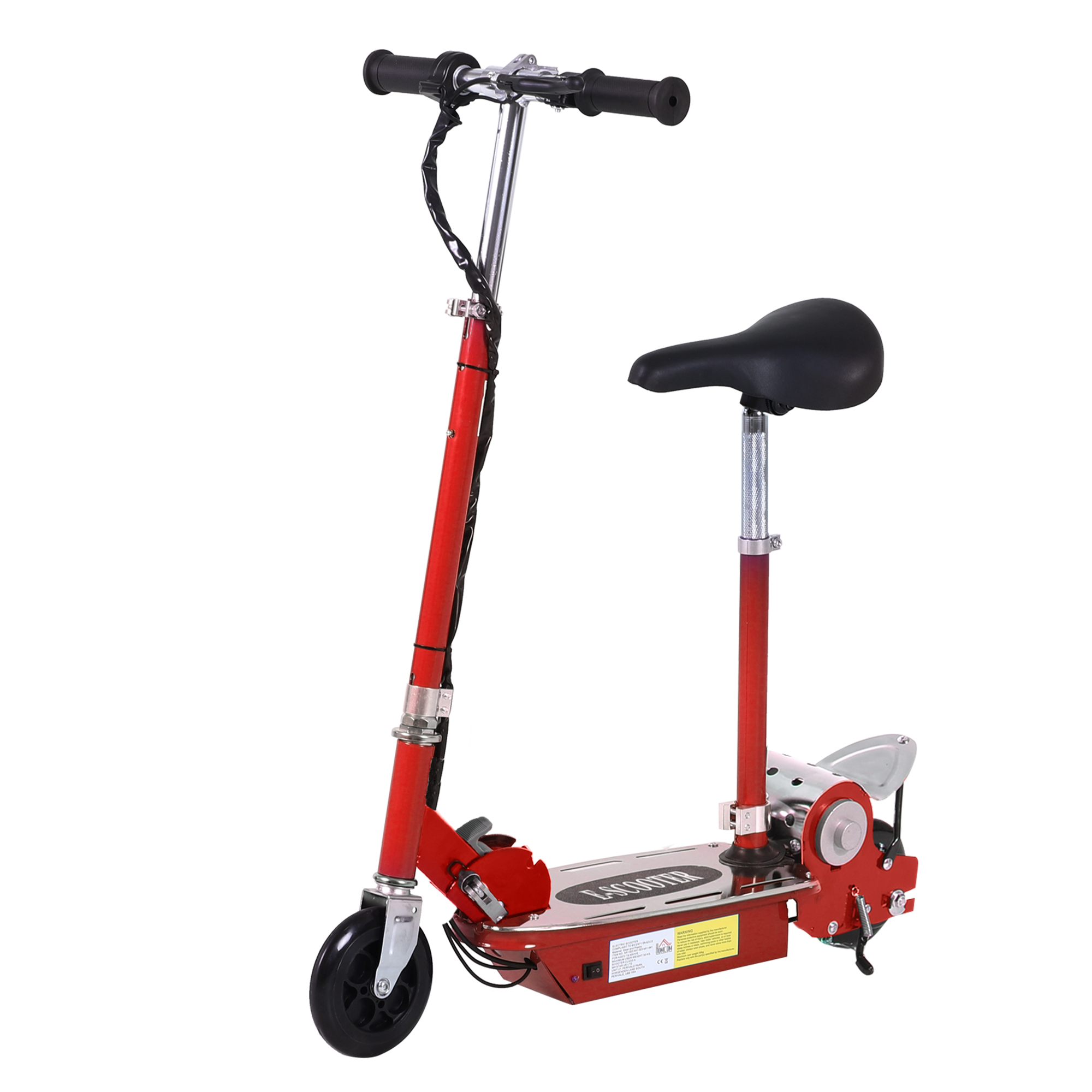 TROTTINETTE électrique 120 W, noir et rouge