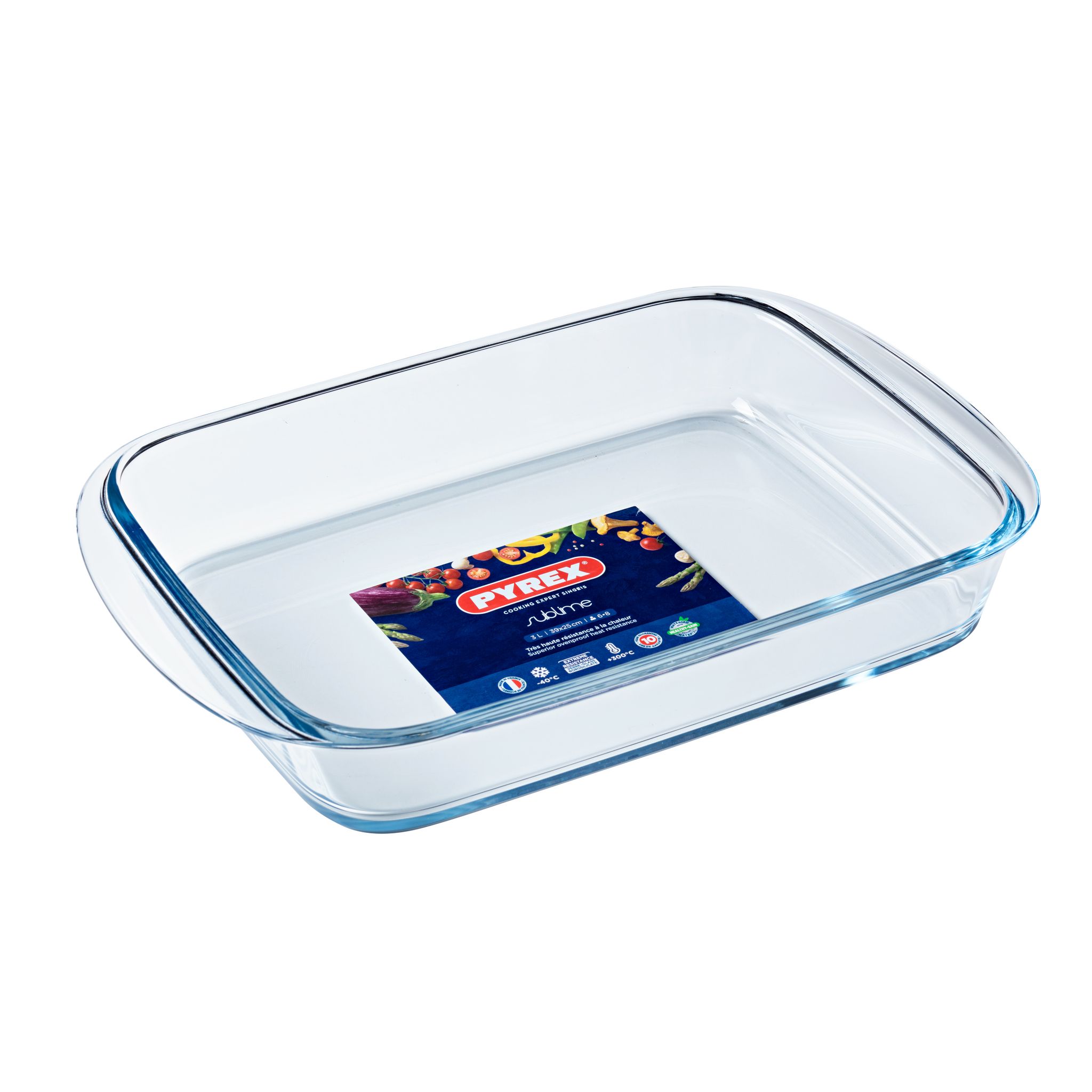 PYREX Plat a four rectangulaire 39x25 cm transparent - La Poste