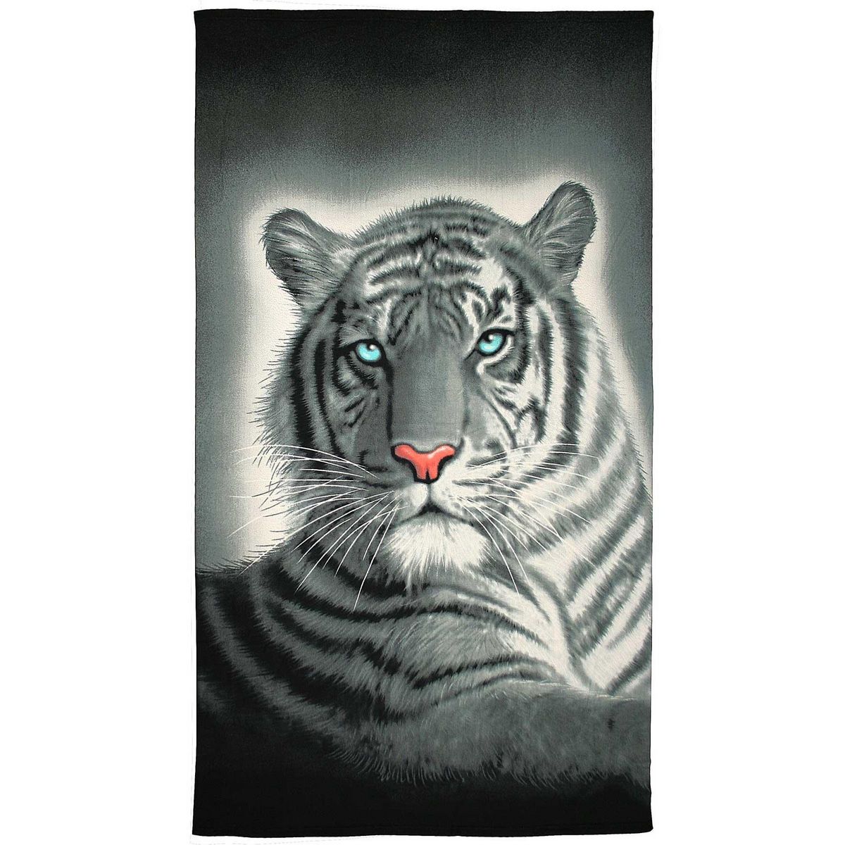 Le linge de Jules Drap de Plage 100x180 cm - 100% Microfibre imprimée - Tigre