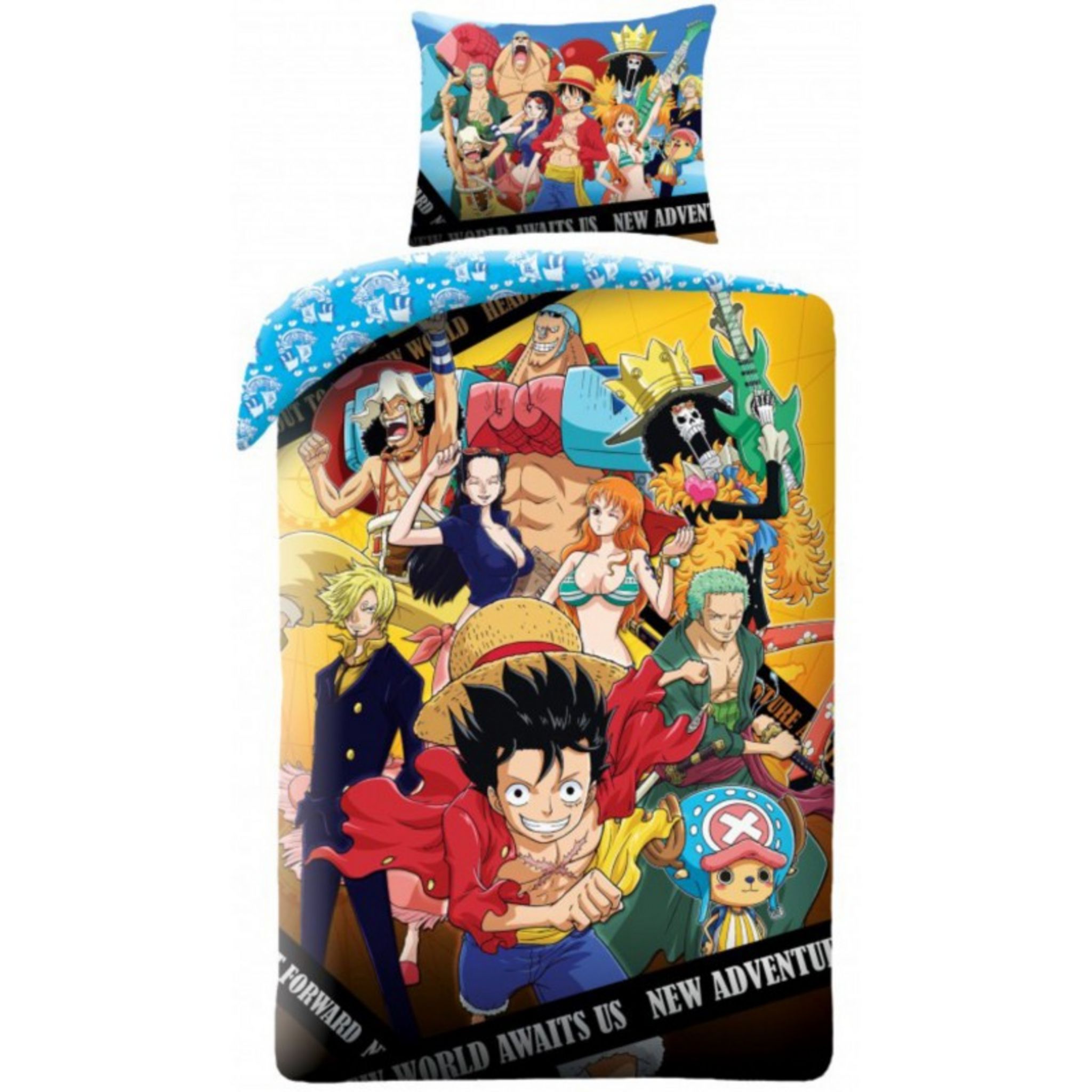 One Piece - Parure de lit enfant 1 place - Housse de Couette