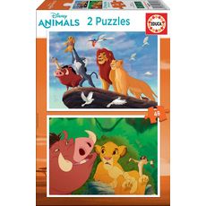 Puzzle 2 x 48 pièces : Le Roi Lion
