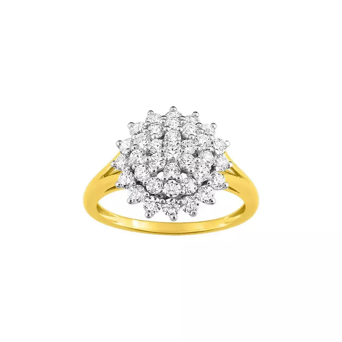 Tousmesbijoux Bague Femme Or 9 Carats Diamant pas cher Auchan