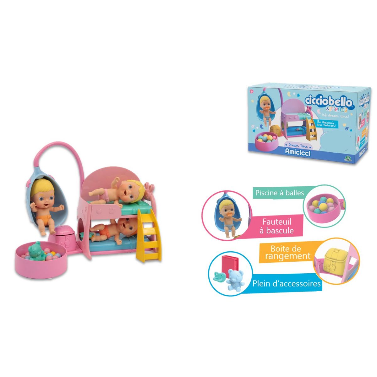 GP TOYS Poupee Cicciobello Amicicci Dream Time pas cher Auchan