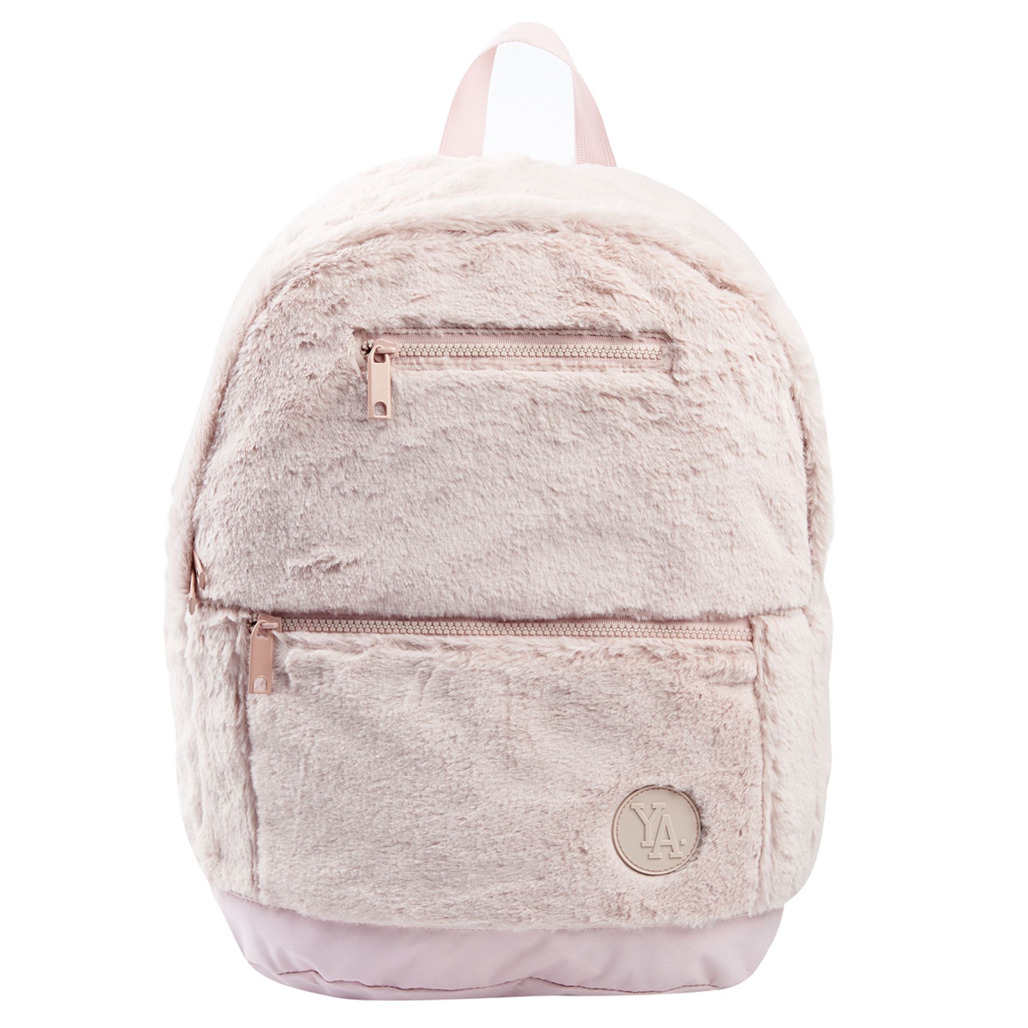 YOUNG S ATTITUDE Sac dos rose effet fourrure avec compartiment