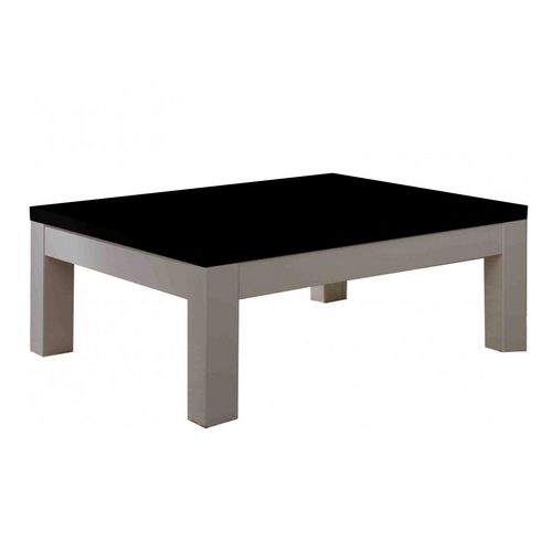Table basse rectangle GENOVA bicolore
