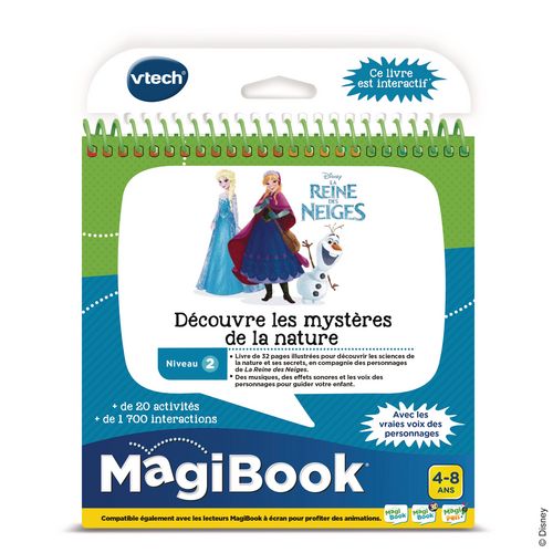 MagiBook - Livre interactif éducatif niveau 2 découvre les mystères de la nature - La reine des neig