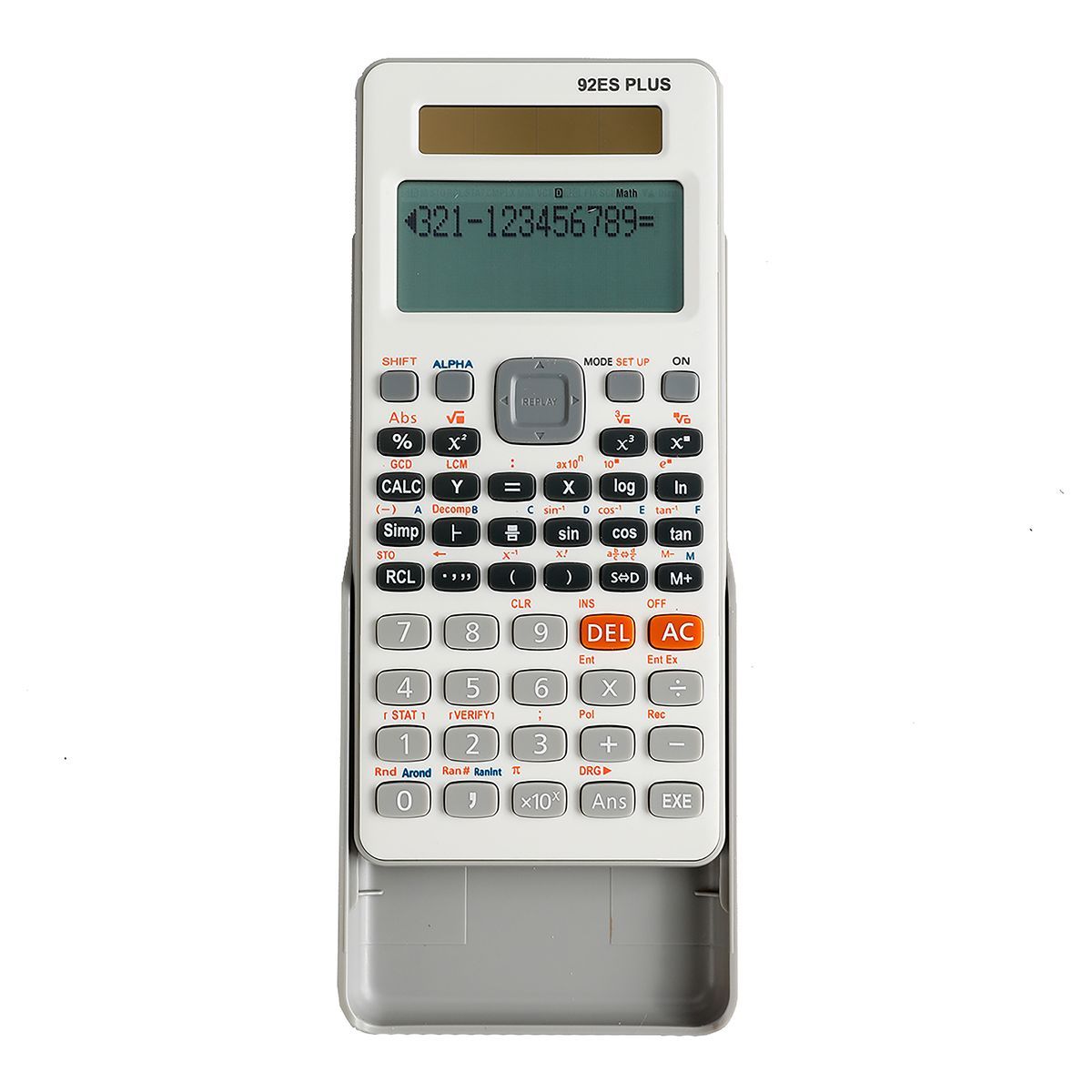 AUCHAN Calculatrice scientifique blanche pas cher 