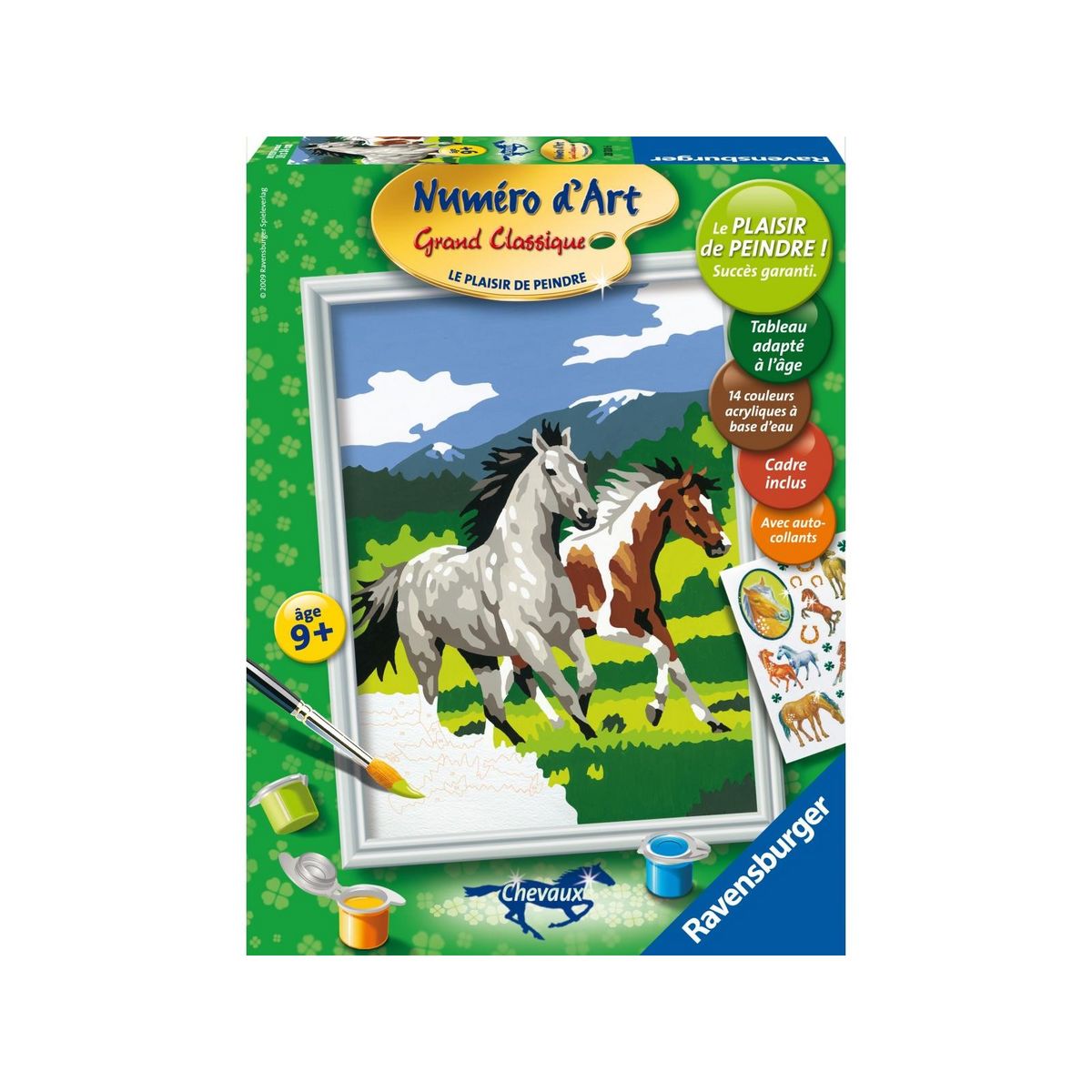 RAVENSBURGER Numéro d'art moyen spécial - Cheval au galop pas cher 