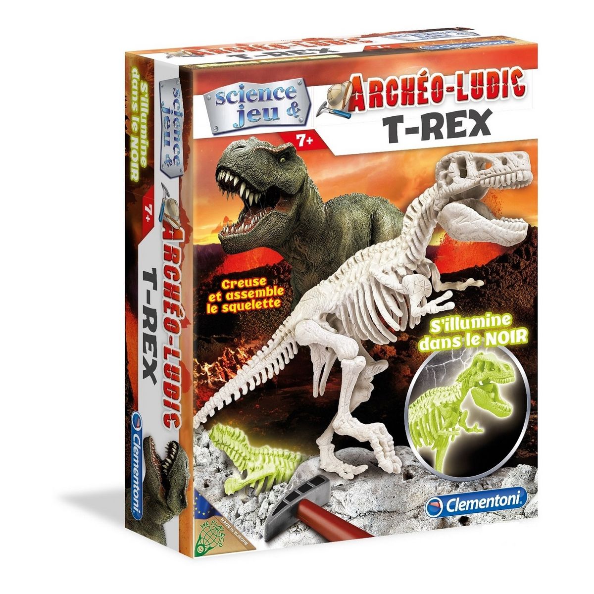 CLEMENTONI Archeo Ludic T-Rex fluo