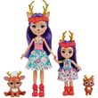 MATTEL Mini-poupée Enchantimals - Danessa Biche et petit soeur  