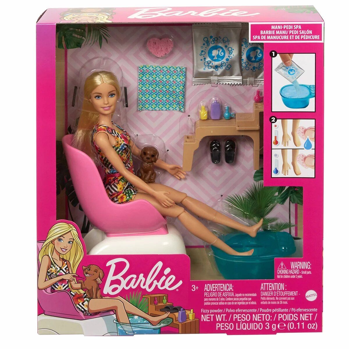 MATTEL Salon de manucure-pédicure Spa Playset Barbie pas cher 