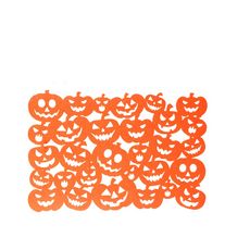 DIVERS Décoration d'Halloween - Set de table citrouille - Orange