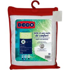 DODO Protège matelas absorbant en polycoton anti-acariens MILLE ET UNE NUITS DE CONFORT (Blanc)