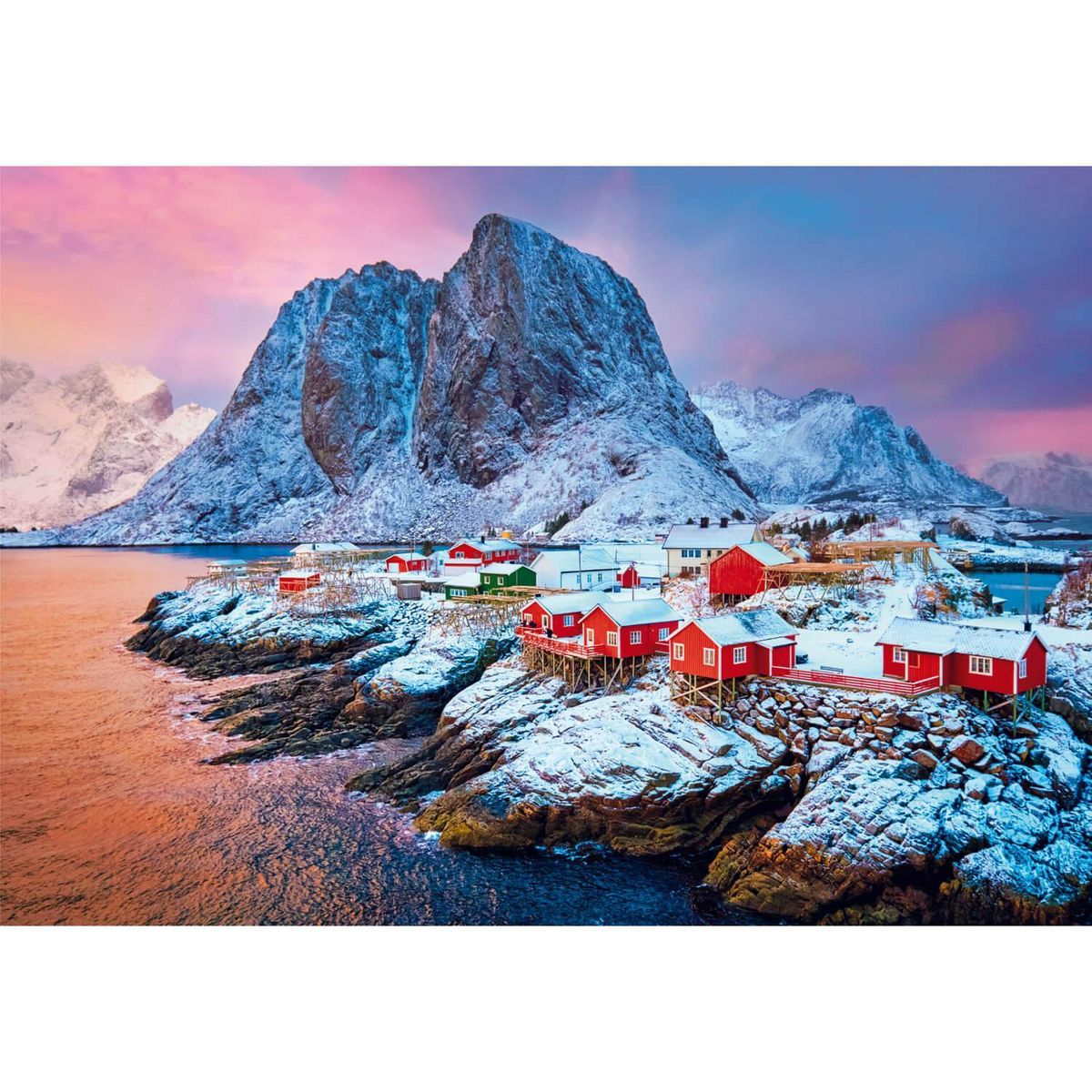 CLEMENTONI Puzzle 500 pièces : Village Hamnoy