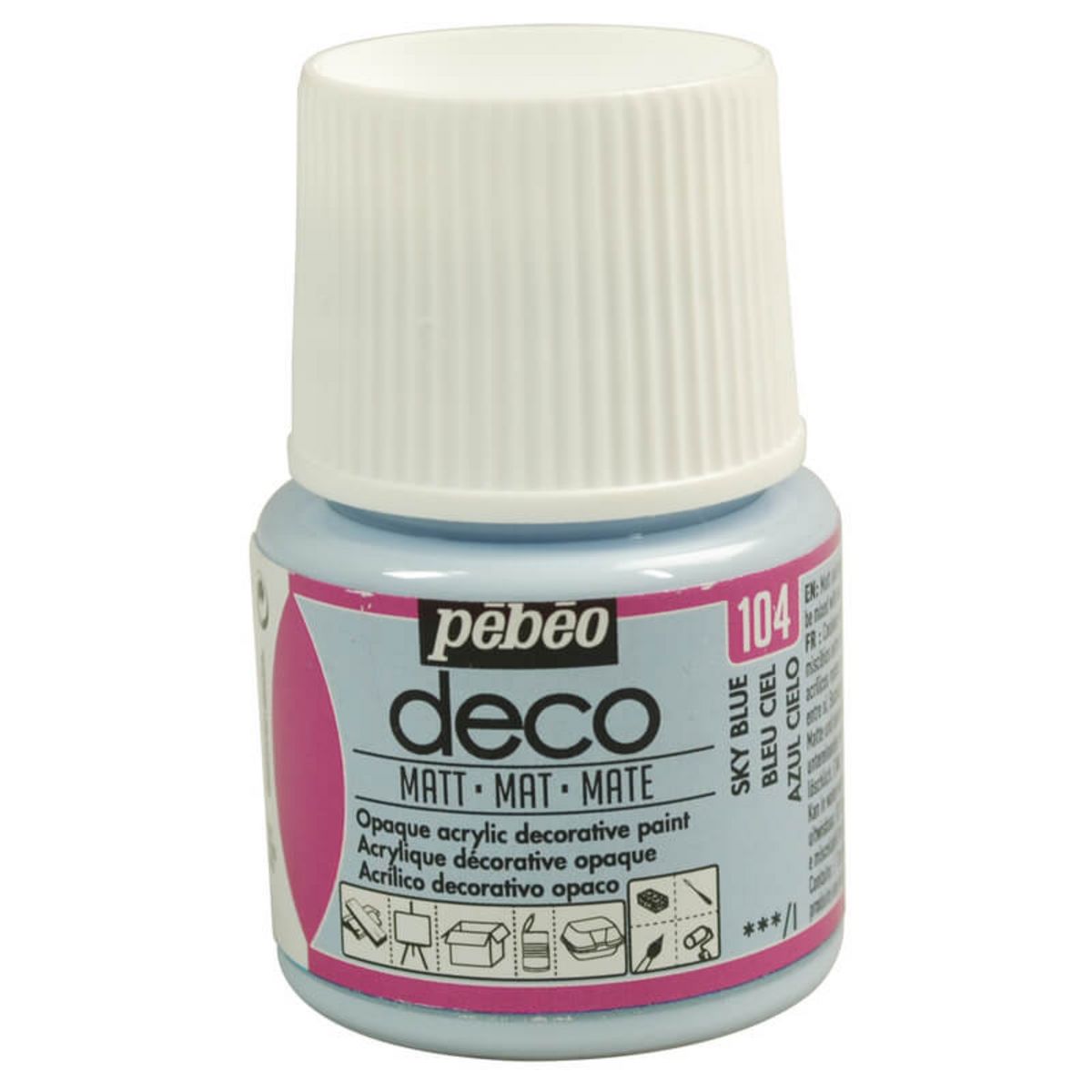 Pebeo Peinture acrylique Bleu ciel 45 ml