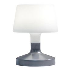 Lampe de table touch LED HELEN ROCK Gris Polyéthylène H21CM