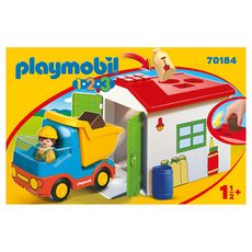 PLAYMOBIL 70184 - 1.2.3 - Ouvrier avec camion et garage