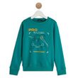 IN EXTENSO Sweat col rond garçon. Coloris disponibles : Vert