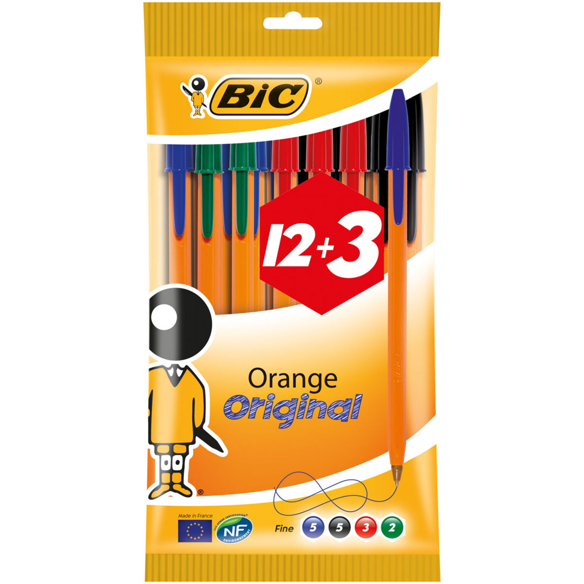 Stylo Bille BIC Orange Original fine