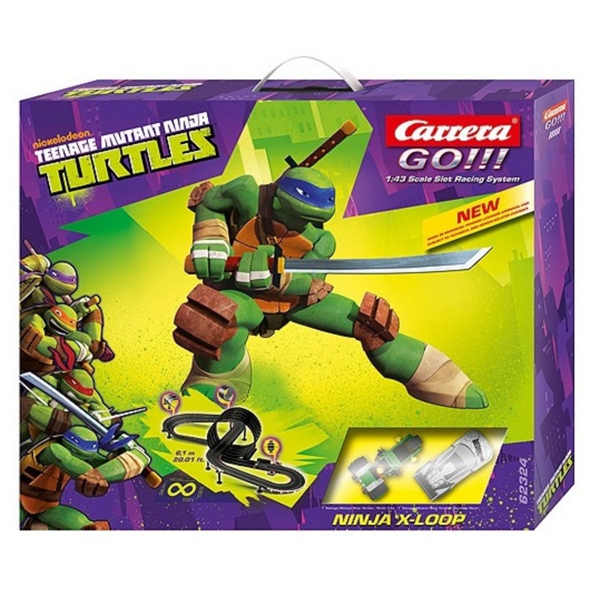 CARRERA Circuit Teenage Mutant Ninja Turtles X Loop pas cher 