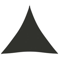 VIDAXL Voile de parasol Tissu Oxford triangulaire 3x3x3 m Anthracite