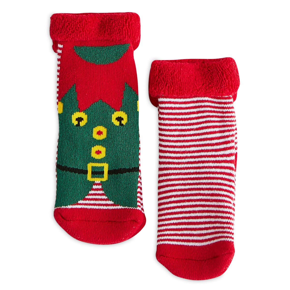 In Extenso Lot De 2 Paires De Chaussettes Anti Derapantes Lutin De Noel Bebe Pas Cher A Prix Auchan